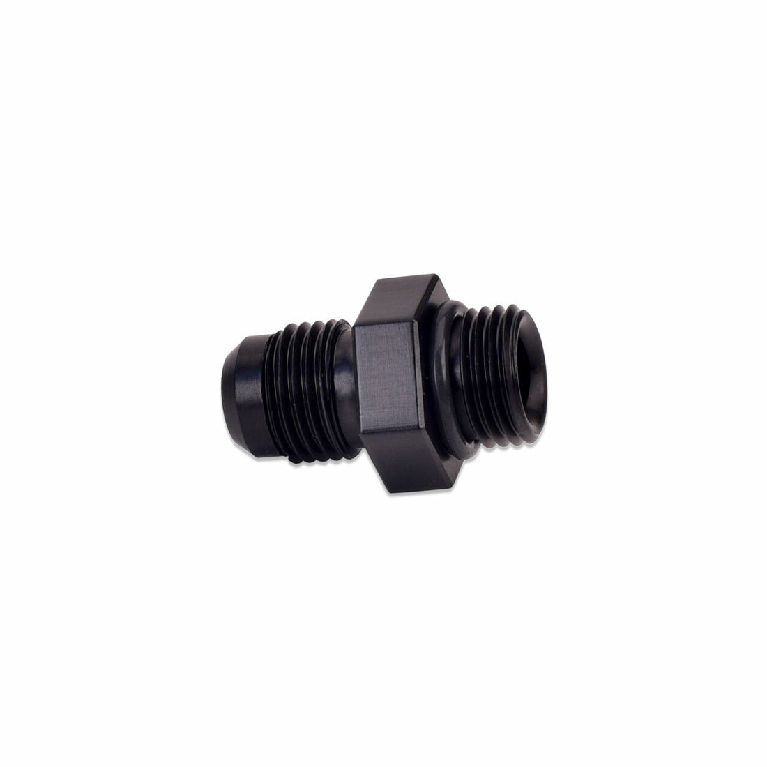 IAG -6 AN to -6 ORB Fuel Fitting for Fuel Pressure Regulator (Black Anodized Finish)