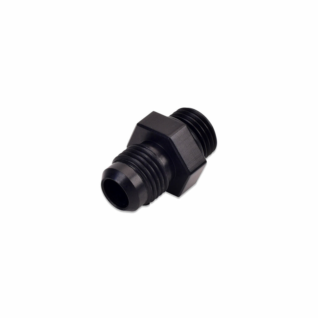 IAG -6 AN to -6 ORB Fuel Fitting for Fuel Pressure Regulator (Black Anodized Finish)