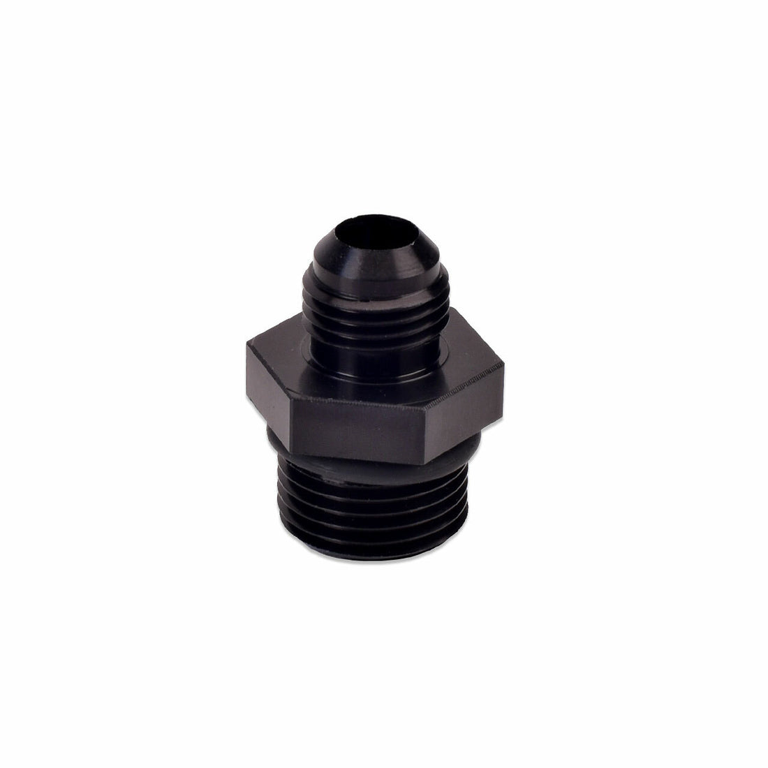 IAG -6 AN to -8 ORB Replacement Fuel Rail Fitting (Black Anodized Finish)