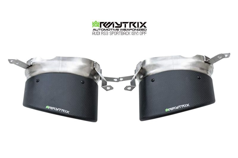 Armytrix Dual Carbon Fibre Oval Exhaust Tips
