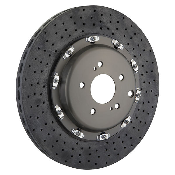 Brembo 2-Piece CCM-R Drilled Front Brake Rotors PAIR - 380x34mm