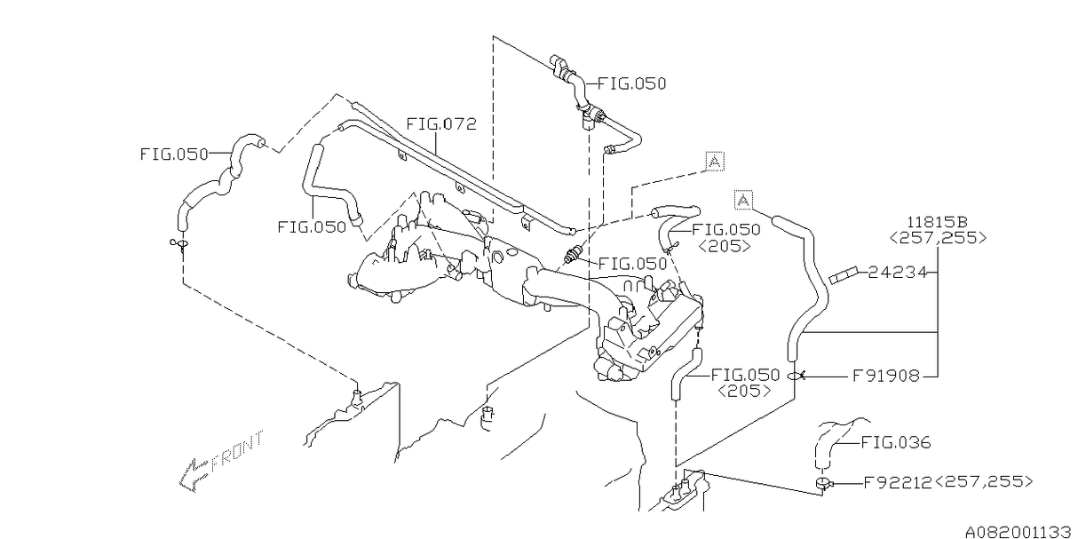 Subaru Genuine PCV Hose Assembly