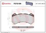 Brembo OE Low Metallic Brake Pad Set