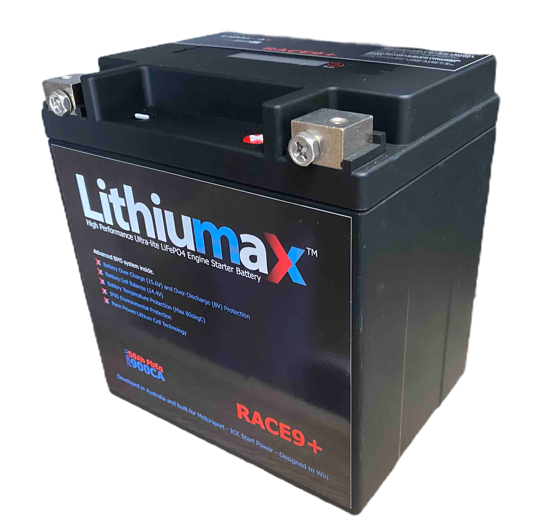Lithiumax Race9+ Series 900CA Lithium LiFePO4 Car Battery