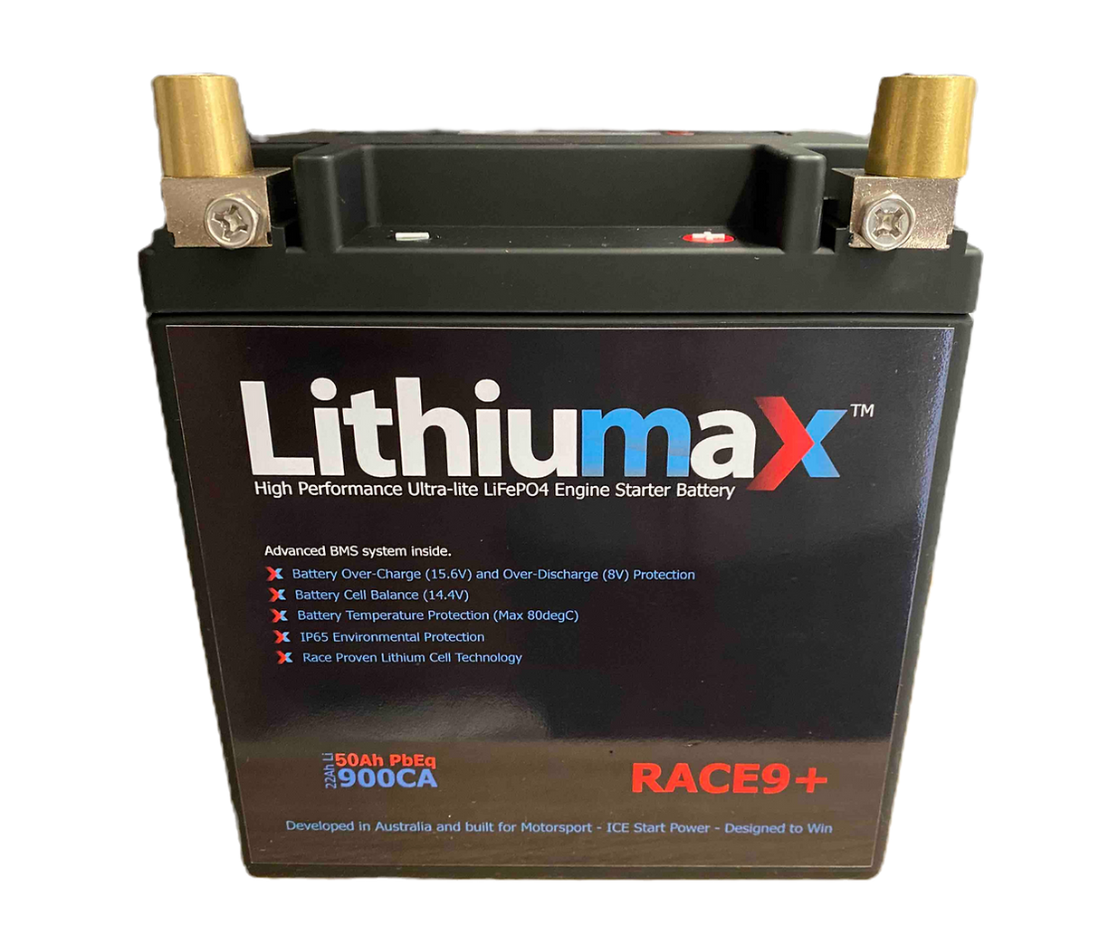 Lithiumax Race9+ Series 900CA Lithium LiFePO4 Car Battery