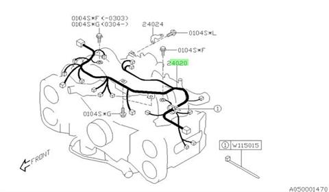 Subaru Genuine Engine Harness