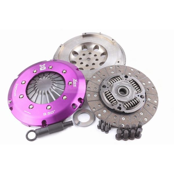 Xtreme Heavy Duty Sprung Organic Clutch Kit w/ Single Mass Conversion Flywheel