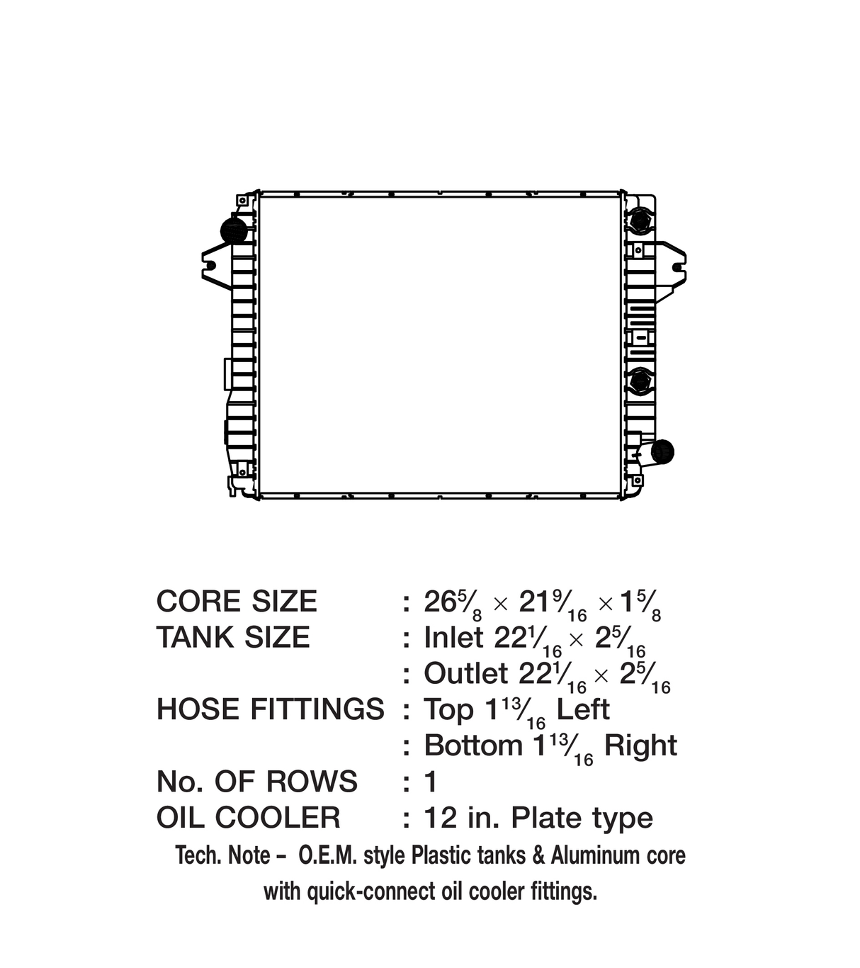 CSF Racing OE Replacement Radiator