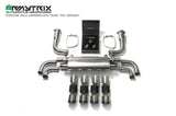 Armytrix Stainless Steel Valvetronic Cat Back Exhaust System (Suits Quad Tip Only)
