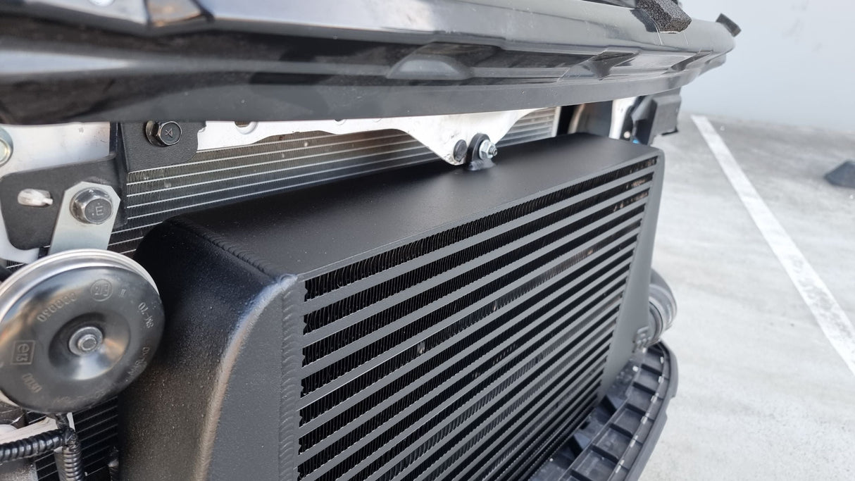 Process West Stage 2 100mm Front Mount Intercooler Kit w/Black Core - Suit PW Intake Manifold