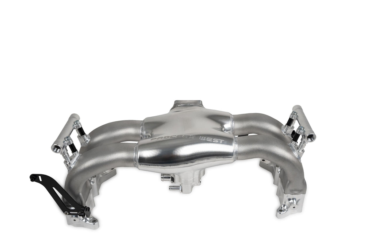 Process West Intake Manifold w/Port Injection Fuel Rails - Raw Finish