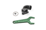 Radium FCST-X 3-Bolt Remote Mount Fill Neck - 24AN Elbow - 1.5" Barb