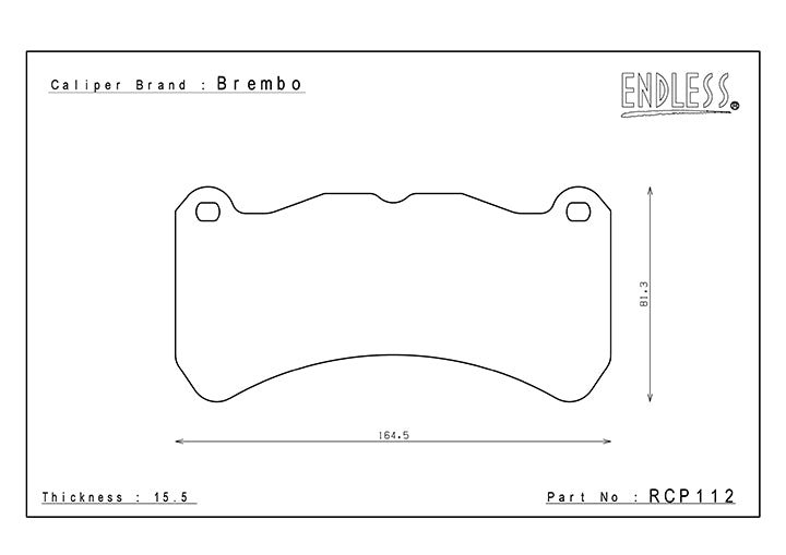 Endless MX72 Brake Pad Set
