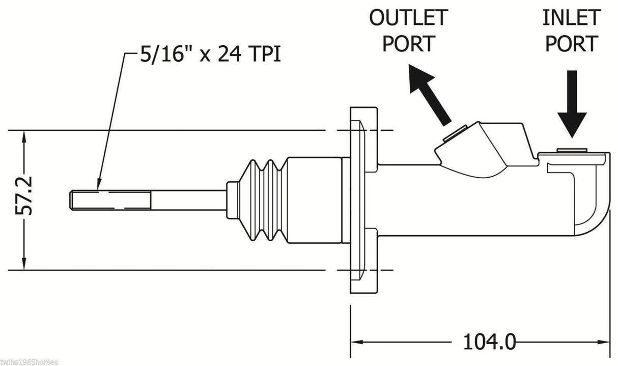 PE Racing Genuine Girling Master Cylinder