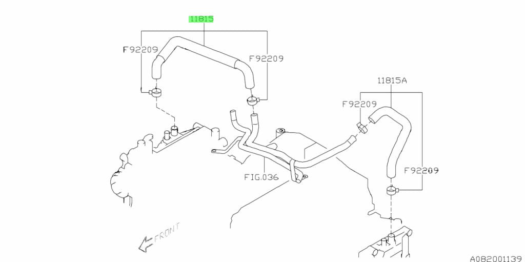 Subaru Genuine PCV Assembly Hose