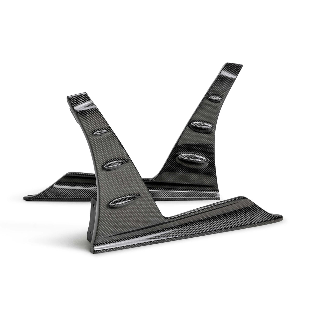 Seibon MB-Style Carbon Fibre Front Side Skirt Extensions