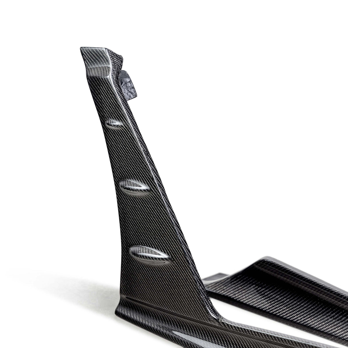 Seibon MB-Style Carbon Fibre Front Side Skirt Extensions