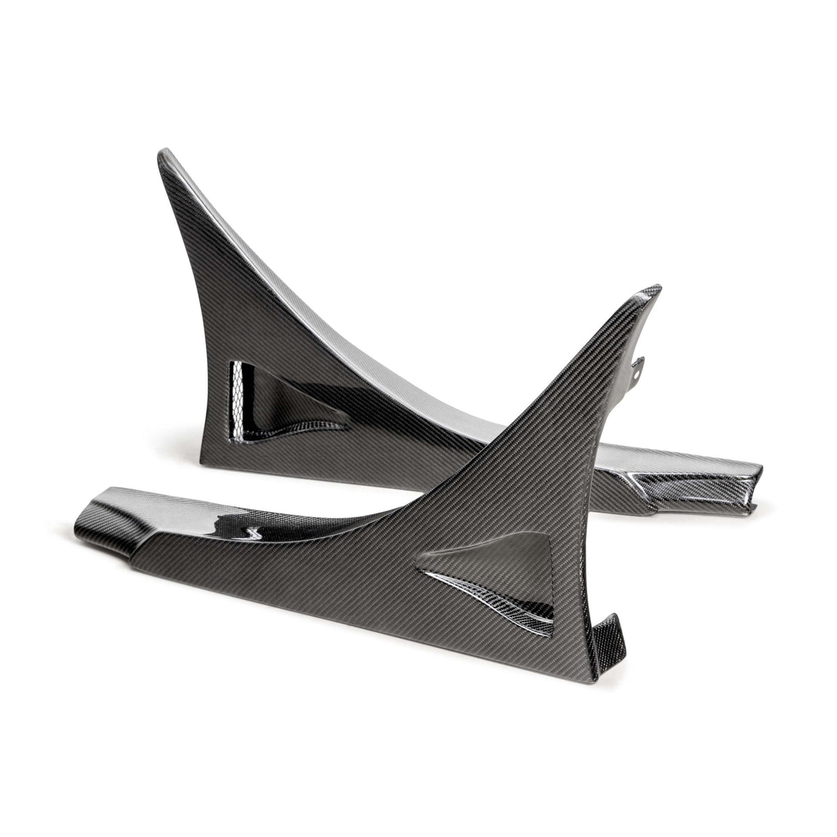Seibon MB-Style Carbon Fibre Rear Side Skirt Extensions