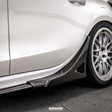 Seibon MB-Style Carbon Fibre Rear Side Skirt Extensions