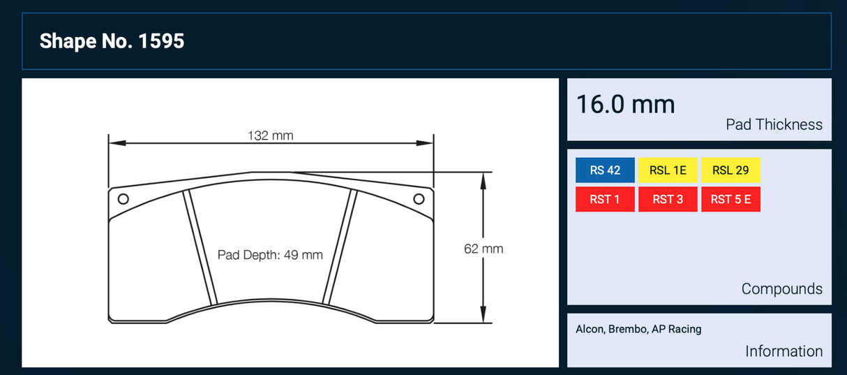 Pagid RSL29 Endurance Racing Brake Pads