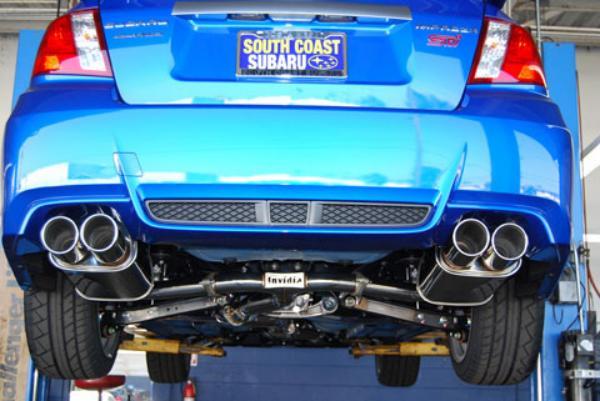 Invidia Q300 Cat Back Exhaust w/Ti Rolled Tips - Subaru WRX/STI 11-21
